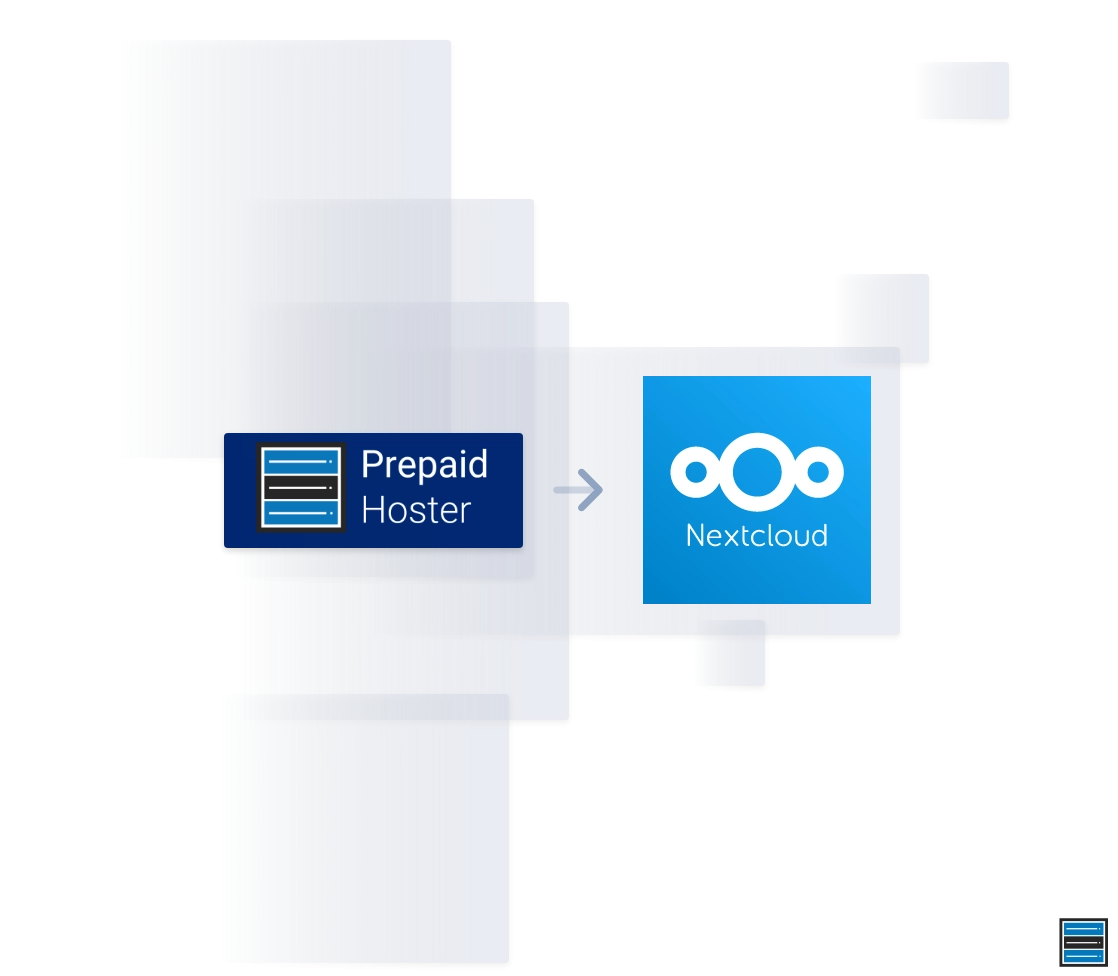 Illustration: Prepaid Hoster und Nextcloud